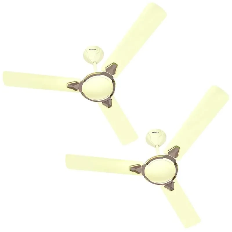 Havells 1200mm Equs ES Ceiling Fan | Premium Finish, Decorative Fan (Pack of 2, Bianco Bronze) 1 Star
