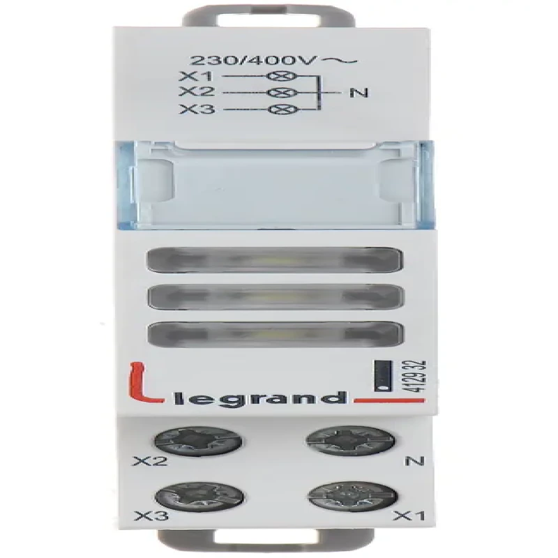 Legrand DX3 indicators - White+White+White 250V~ AC 1Module (412932)
