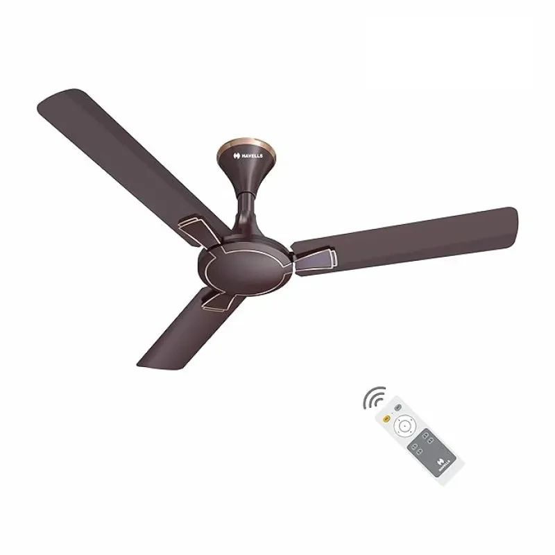 Havells 1200mm Milor BLDC Motor Ceiling Fan 5 Star with RF Remote (Pack of 1, Dusk)