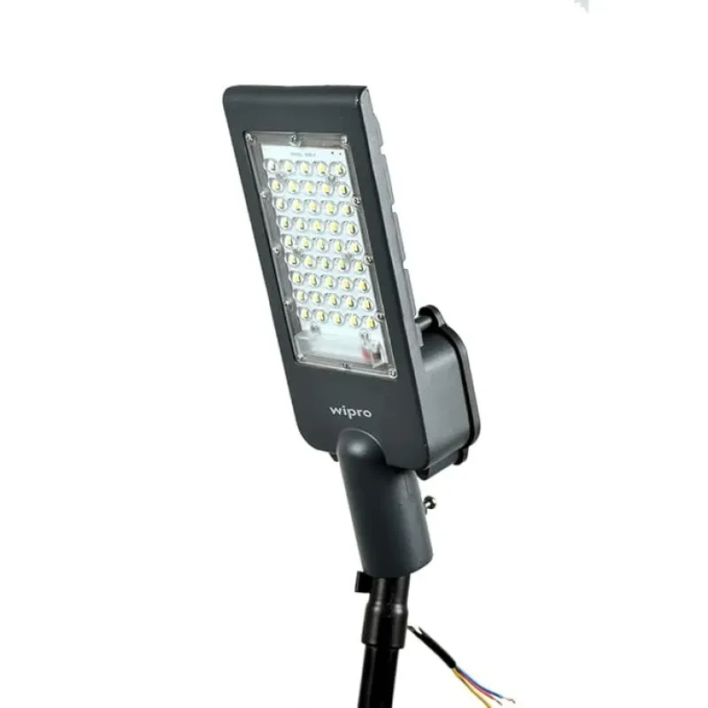 wipro Garnet 50W LED Street Light |Cool White,6500K | IP66 Water Proof Outdoor Light |Lens Technology | Aluminium Heat Sink |4Kv Surge Protection |440V High Voltage Protection |Pack of 1