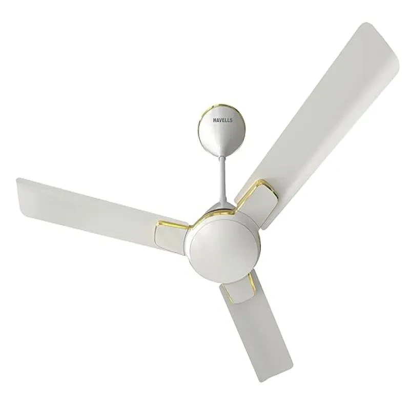 Havells 900mm Enticer Energy Saving Ceiling Fan (Pack of 1) (Pearl White gold)