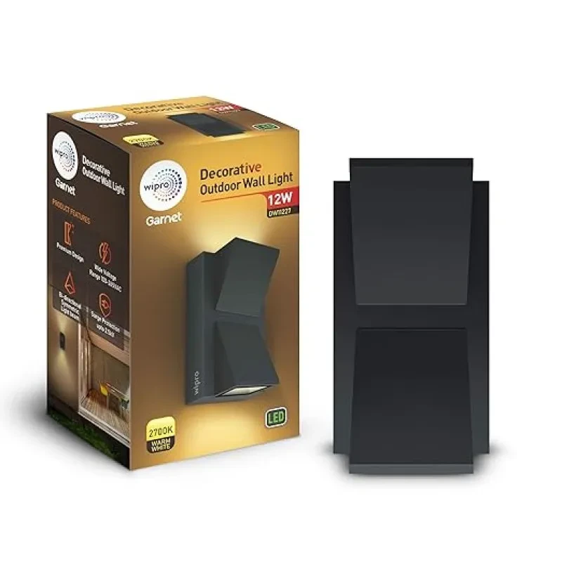 wipro Garnet Led Outdoor Wall Light (White)