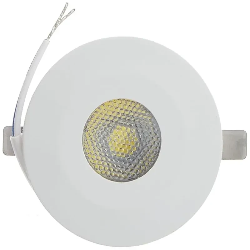 wipro Aluminium 2W Led Integrated Spotlight|Cool White Light (6500K)|Compact Design for Cabinets & Wardrobes|Pack of 2