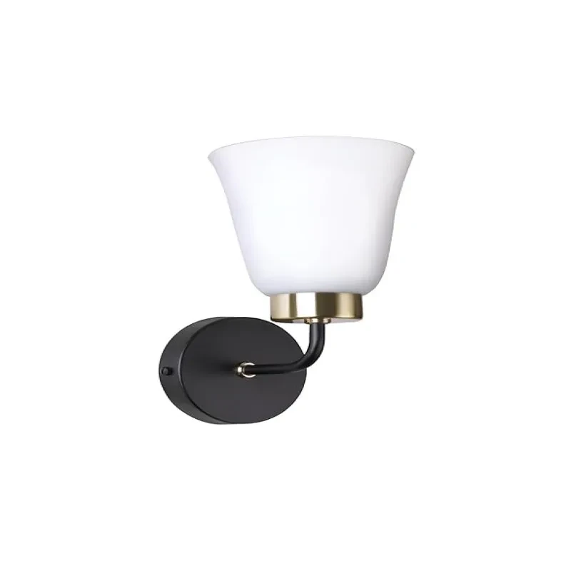 PHILIPS Trumpet Black & Brass Wall Light | Decorative Indoor Wall Lamp For Bedroom & Hall | Bulb Base : E27 (Bulb Not Included)