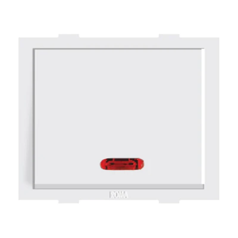 Anchor Roma Classic 10Amps 1 Way Dura Switch with Indiactor (Pack of 2)