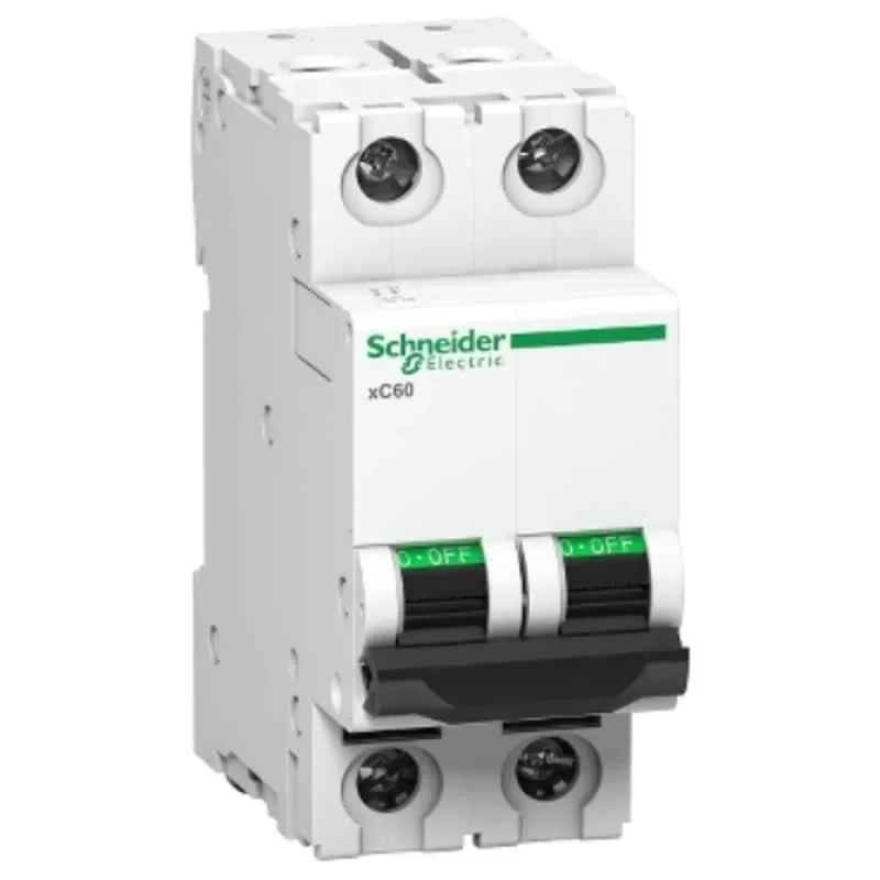 Schneider B Curve MCBs - xC60 - 2 Pole - 20A (A9N2P20B)