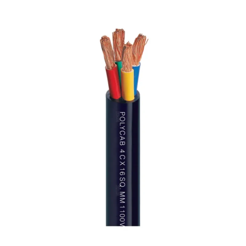 Polycab 35 Sqmm 4 Core FR PVC Insulated Industrial Flexible Cable Black (1 Mtrs)