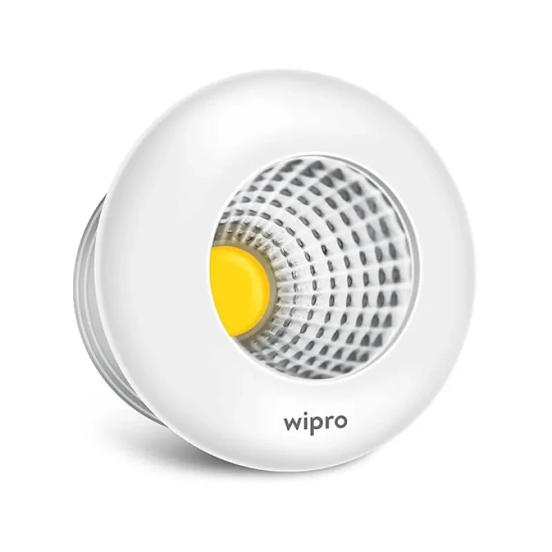 Wipro Garnet 3W LED Cabinet COB | Cool White Light (6500K) | Compact Design for Cabinets & Wardrobes | Pack of 1