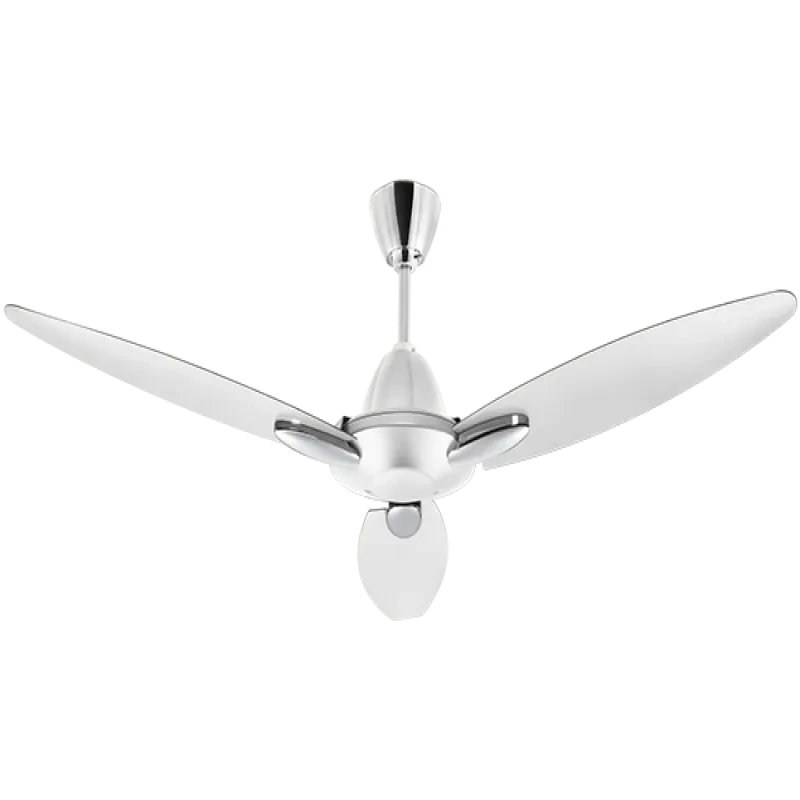 Usha Bloom Daffodil Ceiling Fan with Dust Resistant, Oil & Moisture Resistant, Dual Colour Designs, Electroplated Finish, 380 RPM (Sparkle White) 1250MM