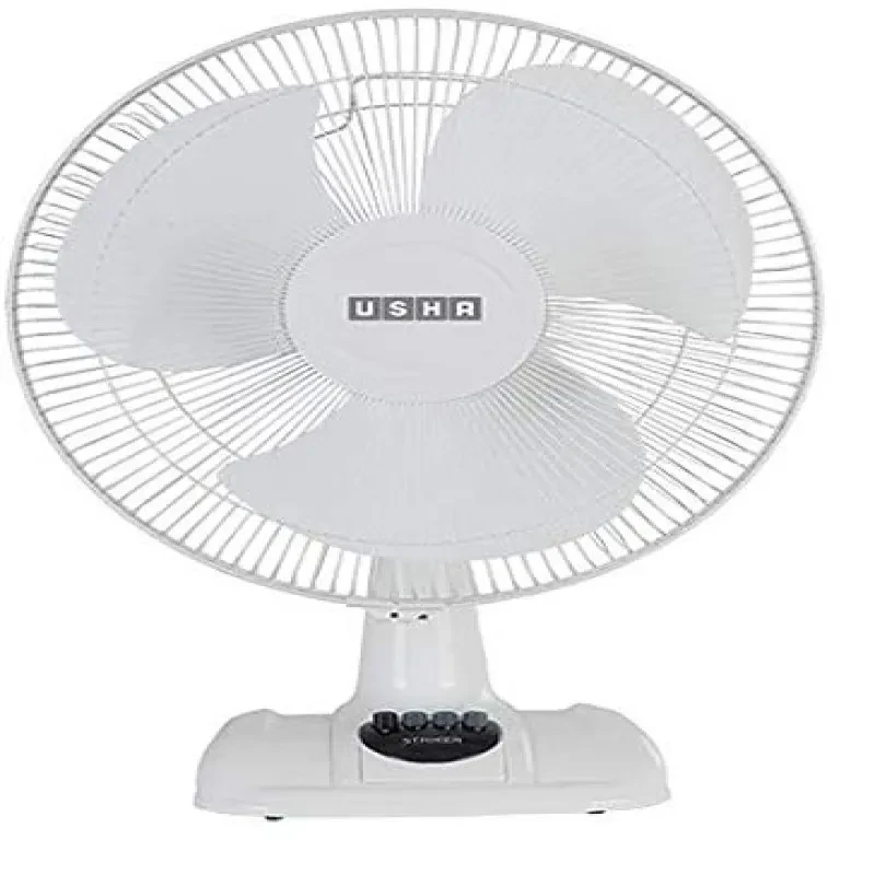 USHA Striker Hi Speed 400mm Table Fan (White)