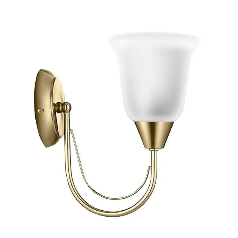 wipro BeuHome Single Wall Light BW05 | Premium Indoor Decorative Light with Frosted Glass | Contemporary Sleek Design | Surface Mounted Classic Wall Light | E27 (1H, Brush Bronze)