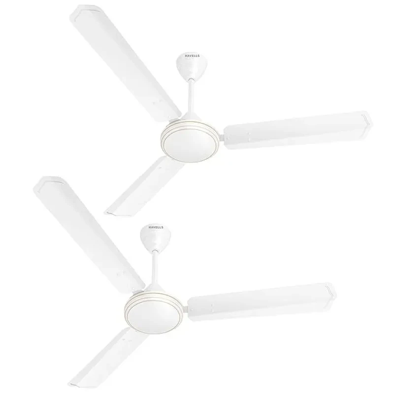 Havells 1200mm Thrill Air Energy Saving Ceiling Fan (White, Pack of 2)