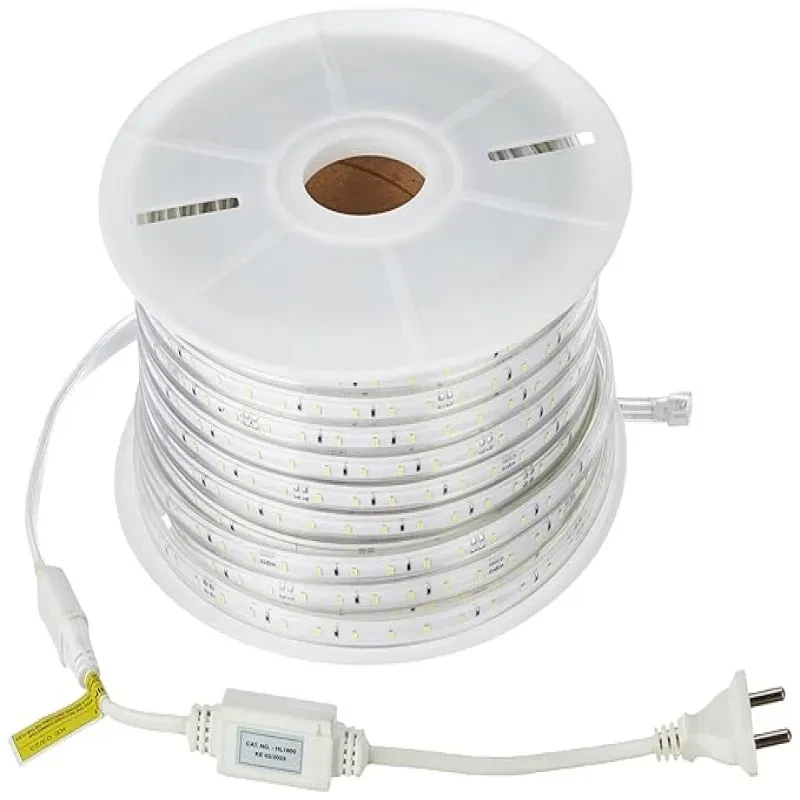 Wipro Garnet 50 Meters Led Strip Light| 60 LEDs - Mtr | Cool White | Ip65-Waterproof | Flexible Rope Light for Outdoor & Indoor Decoration Strip for Balcony, False Ceiling| Pack of 1