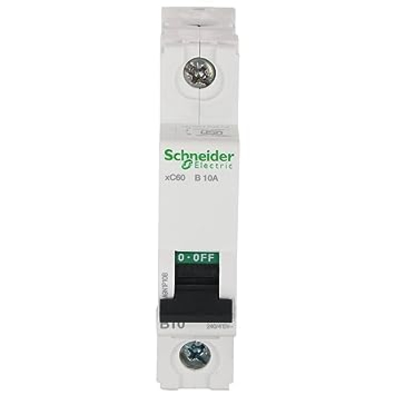 Schneider B Curve MCBs - xC6 - 1 Pole - 10A (A9N1P10B)