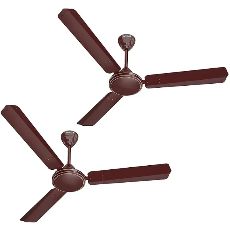 Havells 1200mm Thrill Air Energy Saving Ceiling Fan (Brown, Pack of 2)