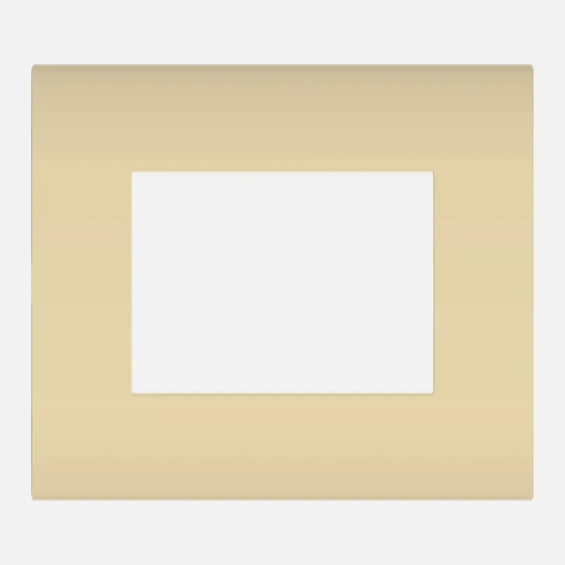 NORISYS CUBE Series 6M Smart Plate with Frame (Matt Gold & Cocoa Brown)