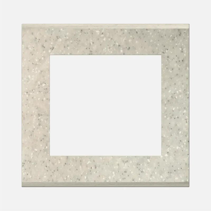 NORISYS CUBE Series 4M Solid Marble Finish Plate Suitable for Integral Sockets