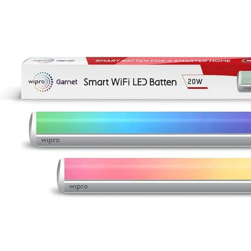 Wipro Next Smart Wi-Fi 20W CCT+RGB LED Polycarbonate | 16M Colours | White Tunable | Dimmable |Scheduling |Scene Creation |Smart Grouping of Lights |Amazon Alexa & Google Asst. Compatible |Pack of 1