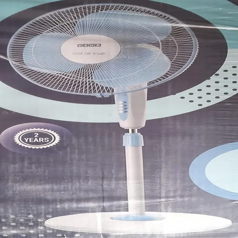USHA Mist Air Flo 400mm Pedestal Fan (Light Blue)