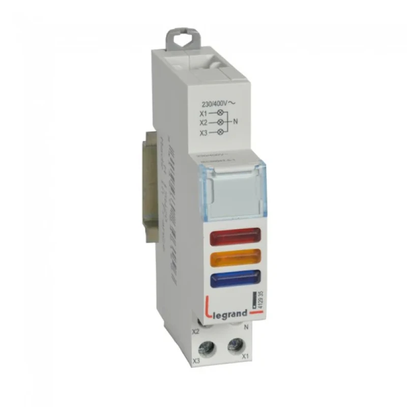 Legrand DX3 indicators - Red+Yellow+Blue 250V~ AC 1Module (412935)