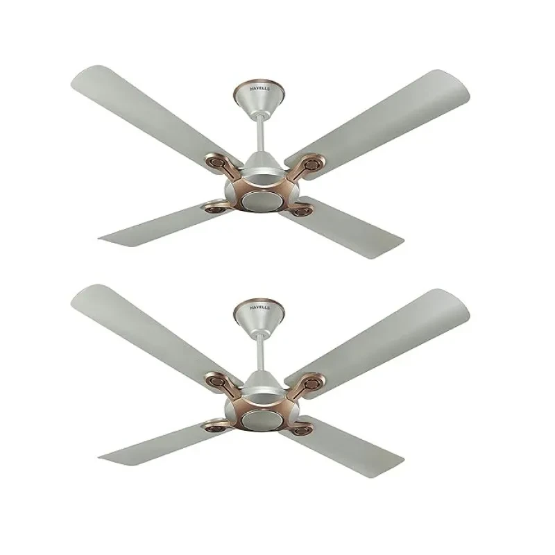 Havells Leganza 4 Blade 1200mm Ceiling Fan (Bronze Gold, Pack Of 2), 4 stars