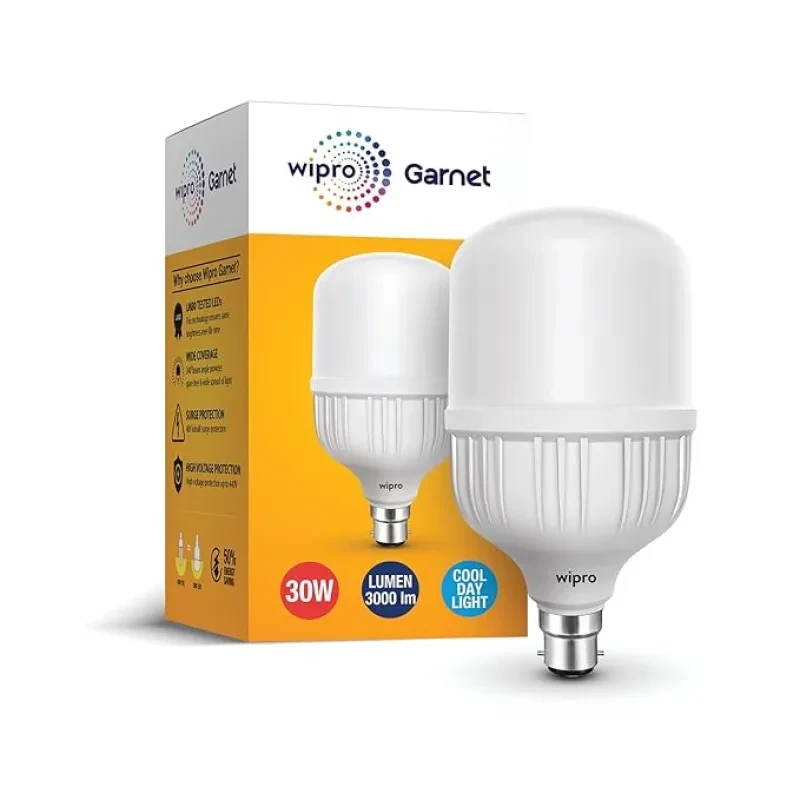 wipro Garnet 30W B22 Led High Wattage Bulb Pack Of 1 (Coolwhite)