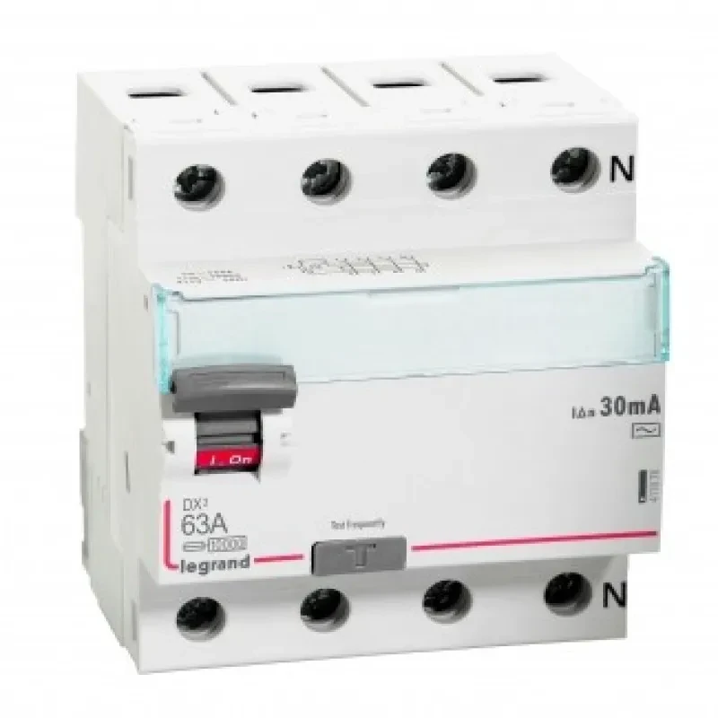 Legrand DX3 RCCBs - Four Pole 415 V~ (63A - 30mA) Type -AC