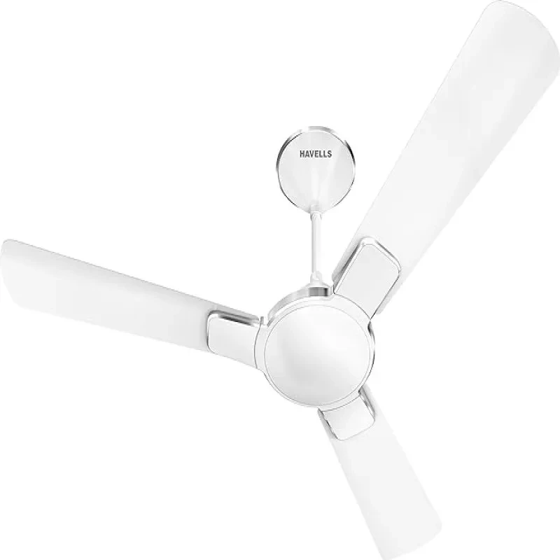 Havells 900mm Enticer Energy Saving Ceiling Fan (Pearl White Chrome, Pack of 1)