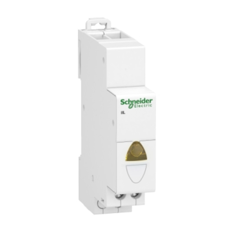 Schneider Acti9 iIL single indicator light - yellow - 110-230 Vac -( A9E18324)