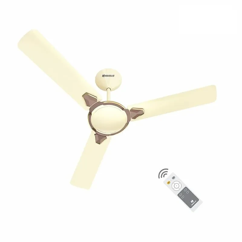 Havells 1200Mm Equs Bldc Motor Ceiling Fan|5 Stars with Rf Remote (Pack Of 1, Bianco Bronze)